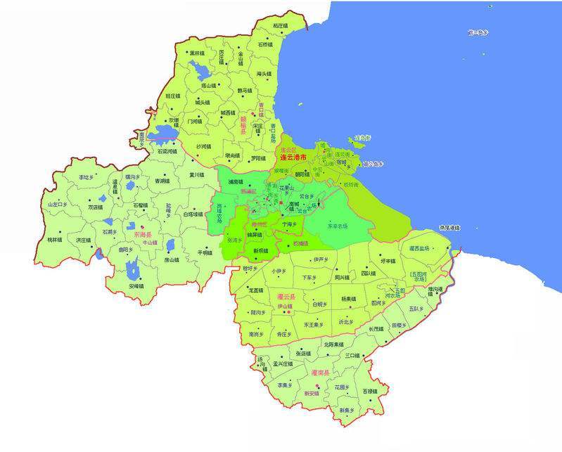 江蘇省連云港市，因連島與云臺山得名，中國優秀旅游城市